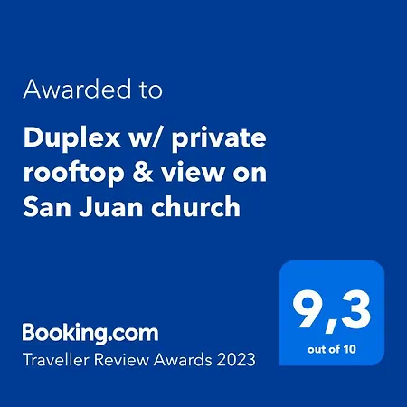 Duplex With Private Rooftop & View On San Juan Church By Rems *